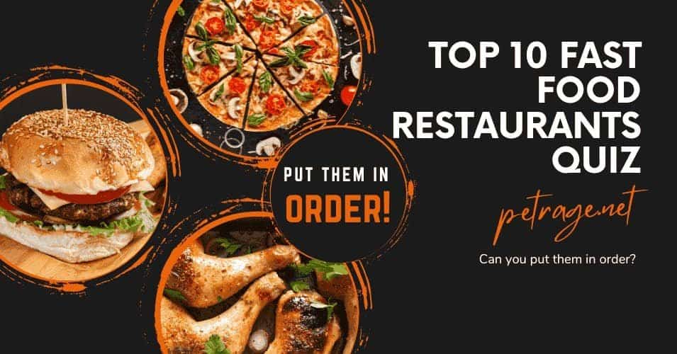 rank the top 10 fast food restaurants petage