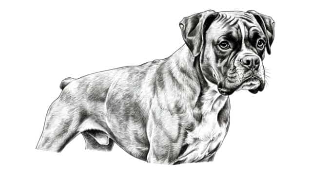 boxer dog drawing topper (2)