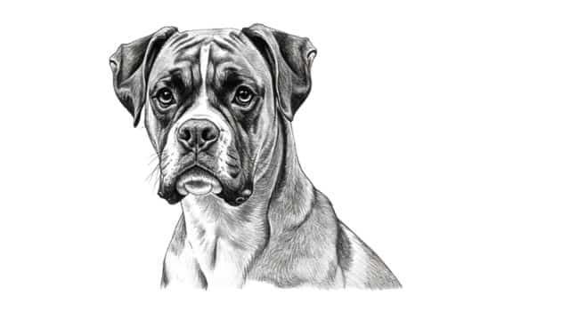 boxer dog drawing topper (4)