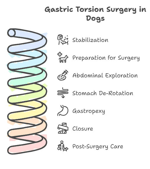 7 steps for gastropexy in dogs visual selection