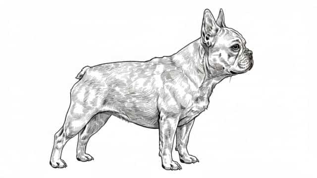 french bullog drawing topper