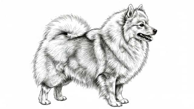 german spitz drawing topper
