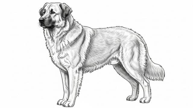 kuvasz drawing topper image
