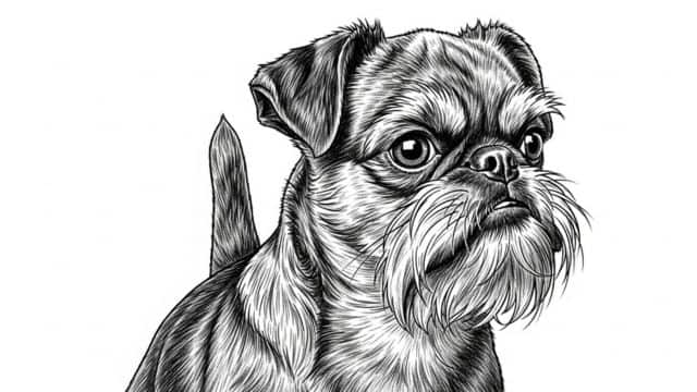 brussels griffon drawing topper image