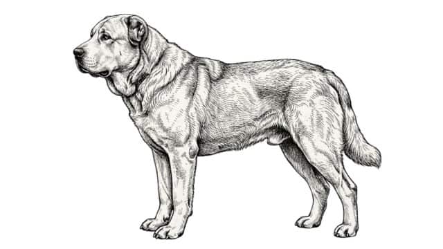  central asian shepherd  topper image illustration