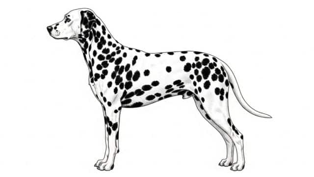dalmatian topper image drawing
