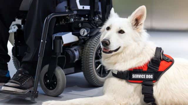 service dog topper