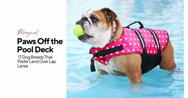 paws off the pool deck 17 dog breeds that prefer land over lap lanes petrage