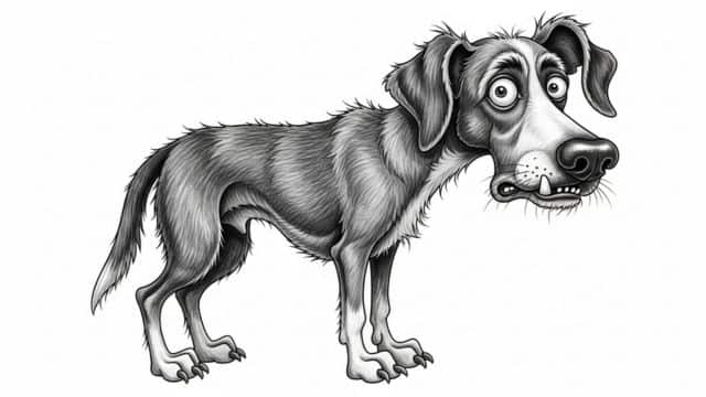 funny mutt drawing topper image